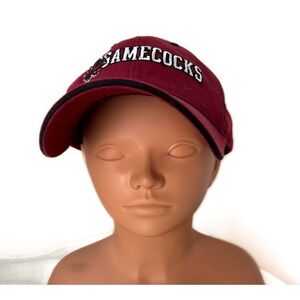 Captivating Headgear 1-stop Red Maroon "Gamec@cks" Univ. of SC Ballcap One Size